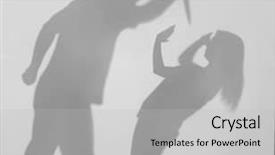  Presentation with domestic violence - Amazing PPT layouts having scandal crime - silhouette of man trying backdrop and a light gray colored foreground