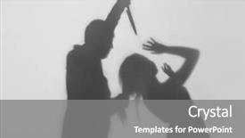  Presentation with scandal - Amazing slide deck having scandal crime - silhouette of man trying backdrop and a gray colored foreground