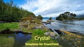  Presentation with scandinavian culture - PPT layouts consisting of scandinavian landscape background and a tawny brown colored foreground