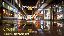  Presentation with night before christmas - Amazing slides having scandinavian-winter-night-before-christmas backdrop and a tawny brown colored foreground