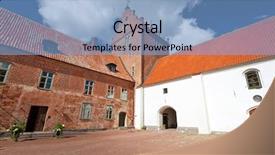 Presentation with castle draw - Audience pleasing presentation theme consisting of scania - backaskog castle in southern sweden backdrop and a  colored foreground