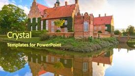  Presentation with renaissance - Colorful presentation theme enhanced with scania - renaissance trolle-ljungby castle in southern backdrop and a  colored foreground