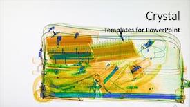  Presentation with airport - PPT theme having scanner screen in the airport background and a white colored foreground