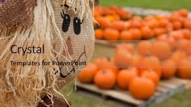  Presentation with patch clamp - Slide set featuring scarecrow looking over a patch background and a  colored foreground