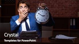  Presentation with gala night - PPT layouts consisting of scared audit - young businessman working background and a wine colored foreground