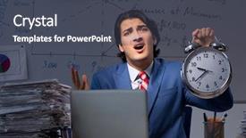  Presentation with finance financial business economy exchan - Presentation theme with scared audit - young elegant financial specialist working background and a dark gray colored foreground