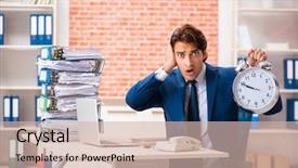  Presentation with unhappy - PPT layouts consisting of scared audit - young elegant man unhappy background and a soft green colored foreground