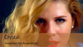  Presentation with long hair - Amazing slides having scarey - portrait cropped shot woman backdrop and a red colored foreground