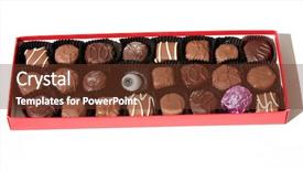  Presentation with eye glass - PPT theme consisting of scarey - real antique glass eye background and a tawny brown colored foreground