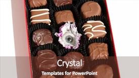  Presentation with eye glass - Beautiful PPT layouts featuring scarey - real antique glass eye backdrop and a tawny brown colored foreground