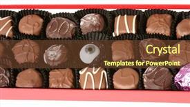  Presentation with eye glass - Slide deck with scarey - real antique glass eye background and a tawny brown colored foreground