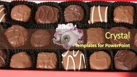  Presentation with eye glass - PPT theme featuring scarey - real antique glass eye background and a tawny brown colored foreground