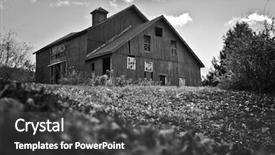  Presentation with spooky - Audience pleasing slides consisting of scarey - spooky old house in black backdrop and a dark gray colored foreground