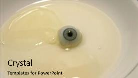  Presentation with human eye - Slides enhanced with scarey - voodo concepts a cracked chicken background and a  colored foreground