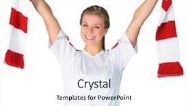  Presentation with dallas cowboys football - Beautiful slide deck featuring sports 2014 - pretty football fan in white backdrop and a white colored foreground