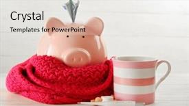  Presentation with health insurance concept - Amazing PPT theme having scarf and pills health insurance backdrop and a white colored foreground