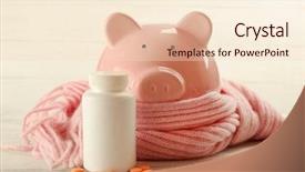  Presentation with swine flu - Cool new presentation theme with scarf and pills swine flu backdrop and a lemonade colored foreground