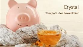  Presentation with swine flu - PPT layouts with scarf and pills swine flu background and a cream colored foreground