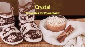  Presentation with slipper - Cool new theme with scarf and warm home slipper backdrop and a tawny brown colored foreground