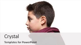  Presentation with pentecost red flame - Presentation theme enhanced with scarf portrait in studio profile background and a white colored foreground