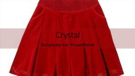  Presentation with lines red and white - Theme featuring scarlet - red skirt isolated on white background and a crimson colored foreground