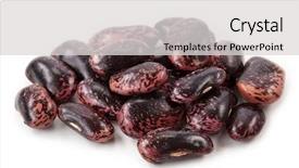  Presentation with runner - PPT theme consisting of scarlet - runner beans isolated on white background and a  colored foreground