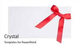  Presentation with fixing his black bow tie - Slide set enhanced with scarlet letter - blank card tied background and a white colored foreground