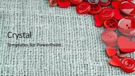  Presentation with scarlet letter - PPT theme consisting of scarlet letter - border of red buttons background and a light gray colored foreground