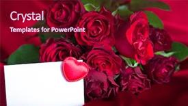 Presentation with scarlet letter - Presentation theme having scarlet letter - bunch of roses background and a  colored foreground