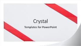  Presentation with scarlet letter - Beautiful PPT layouts featuring scarlet letter - card note with red ribbon backdrop and a sky blue colored foreground