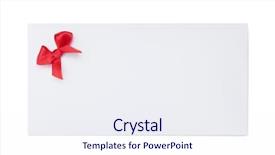  Presentation with jewish holiday symbol jewish food - Amazing PPT theme having scarlet letter - envelope with red ribbon bow backdrop and a  colored foreground