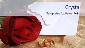  Presentation with scarlet letter - Colorful slides enhanced with scarlet letter - red rose blank card backdrop and a sky blue colored foreground