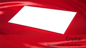  Presentation with scarlet letter - Presentation having scarlet letter - white envelope over red silk background and a  colored foreground