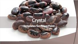  Presentation with runner - Colorful theme enhanced with scarlet runner beans on white backdrop and a tawny brown colored foreground