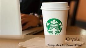  Presentation with starbucks - Presentation design with scarsdale-ny-september-15-2013 background and a coral colored foreground