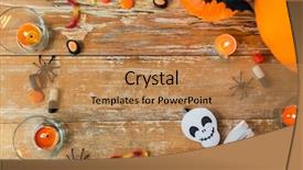  Presentation with crime halloween concept blood dripping - Audience pleasing PPT layouts consisting of advertising scary - holidays and advertisement concept backdrop and a  colored foreground