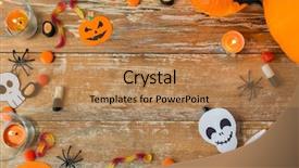  Presentation with advertisement - Colorful PPT layouts enhanced with advertising scary - holidays and advertisement concept backdrop and a  colored foreground