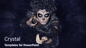  Presentation with catrina - Slide set featuring muertos day of the dead background and a wine colored foreground