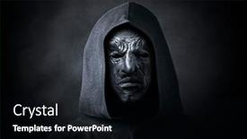  Presentation with scary - Theme featuring scary-figure-in-hooded-cloak background and a black colored foreground