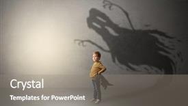  Presentation with ghost - Slide deck enhanced with scary ghost shadow background and a gray colored foreground