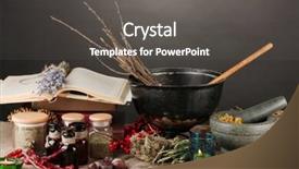  Presentation with scary halloween - Slides enhanced with scary halloween laboratory background and a dark gray colored foreground