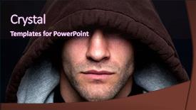  Presentation with black man - Beautiful theme featuring scary men - evil looking man wearing backdrop and a wine colored foreground