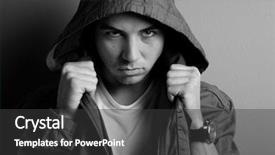  Presentation with face expression recognition - Audience pleasing slides consisting of vain treatment - illnes - varicose veins isolated backdrop and a light gray colored foreground.