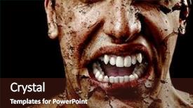  Presentation with spooky - Presentation having scary men - spooky sinister man with aged background and a tawny brown colored foreground