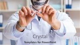  Presentation with scary - Amazing slides having scary-monster-doctor-working backdrop and a light blue colored foreground