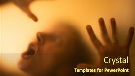  Presentation with scary halloween - Presentation theme with scary-picture-of-hands-behind background and a wine colored foreground