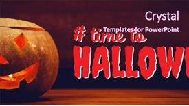  Presentation with digital image - Slide deck enhanced with scary times - digital composite image of time background and a  colored foreground