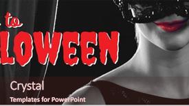  Presentation with digital image - Slide deck featuring scary times - digital composite image of time background and a wine colored foreground