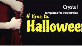  Presentation with curtain - PPT layouts featuring scary times - digital image of time background and a  colored foreground