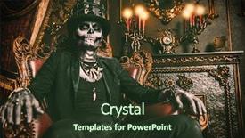  Presentation with top hat - Colorful PPT layouts enhanced with scary times - halloween a man backdrop and a tawny brown colored foreground